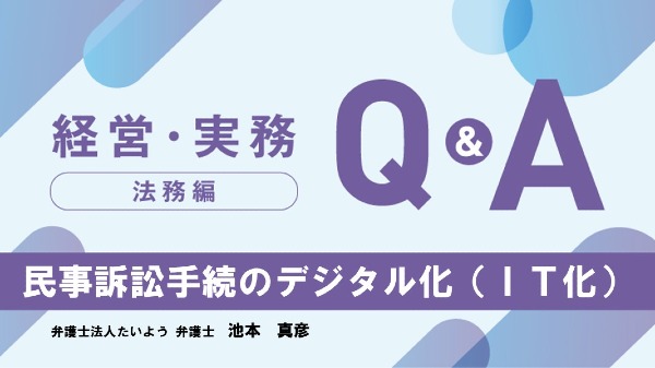 【法務編】
民事訴訟手続のデジタル化（ＩＴ化）